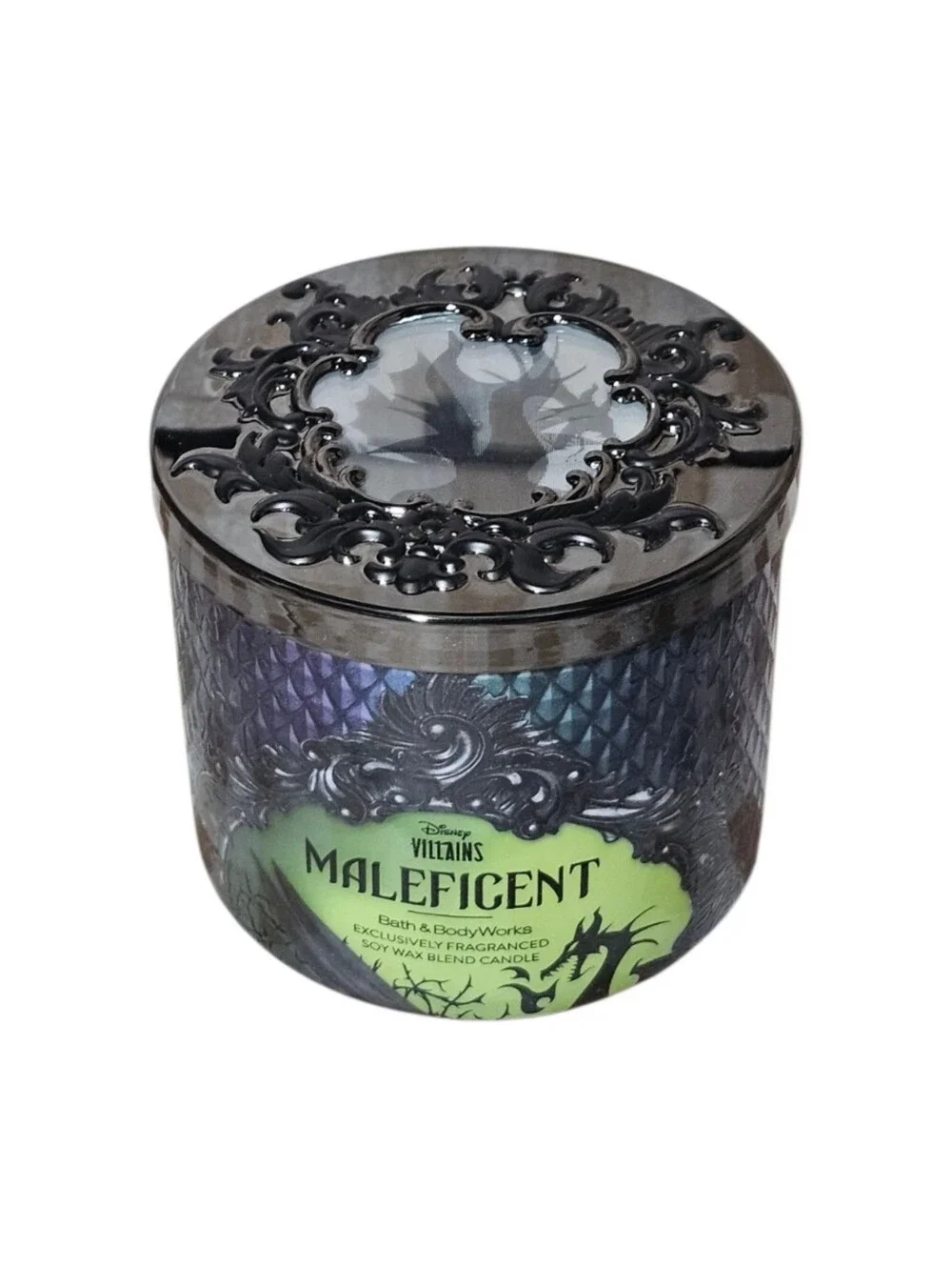 NEW Bath & Body Works Disney Maleficent Candle 3-Wick Candle Villains Collection